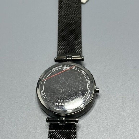 Skagen Women\'s Tanja Three-Hand Gunmetal Steel Mesh Watch (Model: SKW2829) main image 5